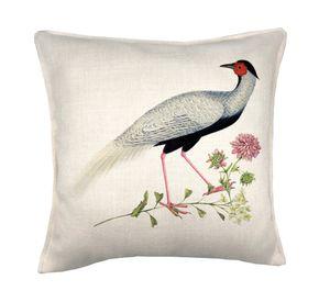 Cojín decorativo Blue Bird linet crudo 45x45 cm