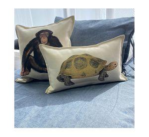 Cojín decorativo Tortuga linet crudo 50x30 cm