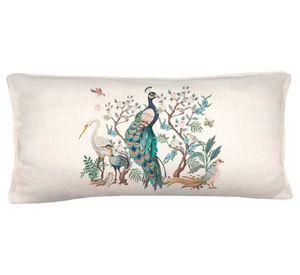Cojín decorativo Peacook linet multicolor 70x35 cm