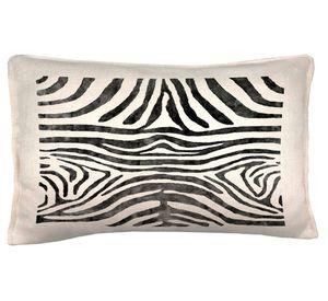 Cojín 50x30 cm Zebra negra crudo