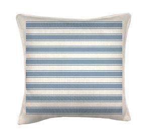 Cojín 45x45 cm Frenchlines blue 2 crudo