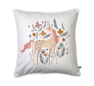 Cojín 45x45 cm Unicornio blanco