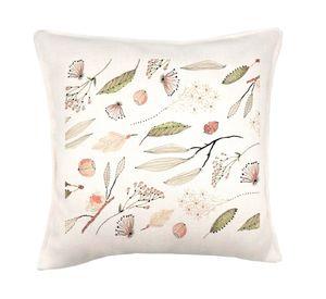 Cojín decorativo Semillas linet crudo 45x45 cm