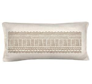 Cojín decorativo Camino linet crudo 70x35 cm