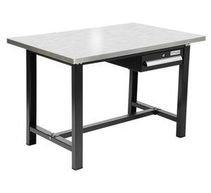 Mesón de trabajo 1 cajón WB4830-Inox negro