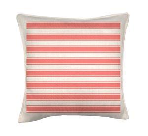 Cojín 45x45 cm Frenchlines red 2 crudo