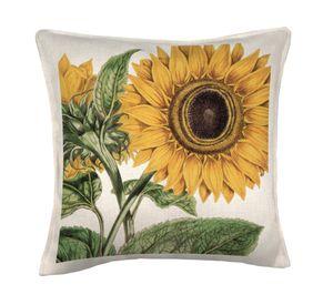 Cojín decorativo Girasol linet crudo 45x45 cm