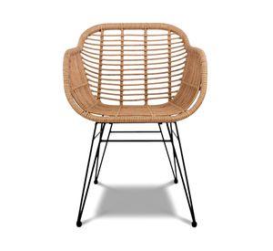 Silla comedor terraza ratán Creta natural