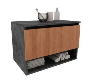Mueble vanitorio aéreo 43.9 cm BN marengo/almendra
