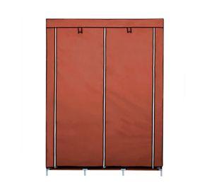 Clóset organizador 3 cuerpos café 130x45x175 cm