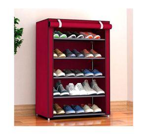 Zapatero organizador 5 Niveles Hogar Red Wine 25x58x5 cm