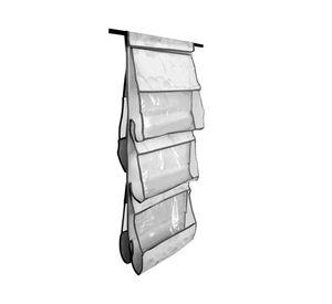 Organizador clóset 5 Bolsillos Blanco 2x20x30 cm