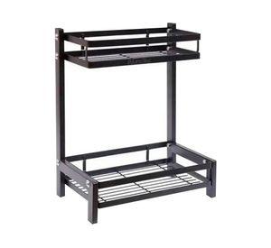 Organizador metálico 2 niveles negro