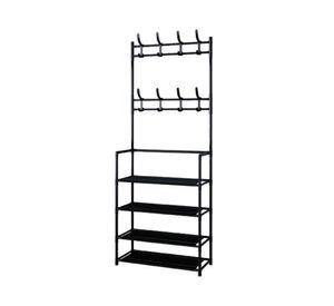 Rack organizador 4 niveles negro