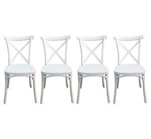 Silla Stack blanco 4 unidades Idetex.