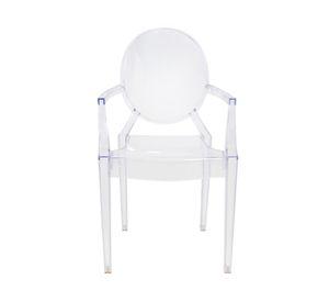 Silla Louis Ghost con brazos 4 unidades