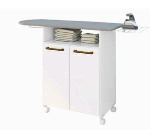 Mueble planchado 2 puertas Zancini blanco