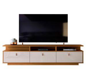 Rack TV 75" Marroco café/blanco