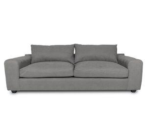 Sofá 3 cuerpos Briana chenille gris