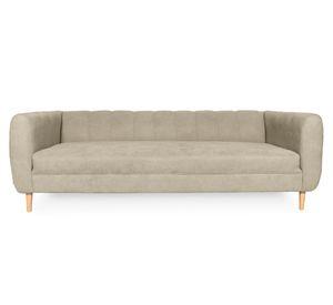 Sofá 3 cuerpos Lynette chenille beige