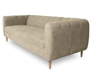 Sofá 3 cuerpos Lynette chenille beige