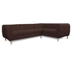 Seccional 3 cuerpos Lynette chenille café