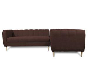 Seccional 3 cuerpos Lynette chenille café
