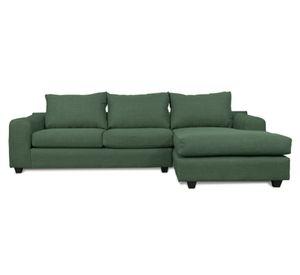 Seccional 3 cuerpos Kandra chenille verde