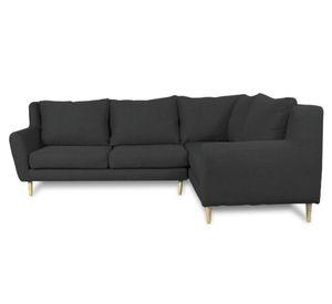 Seccional 3 cuerpos Lenora chenille grafito