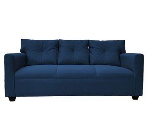 Sofá 3 cuerpos Mateo chenille PP azul