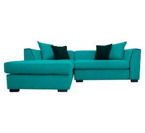 Seccional 3 cuerpos Valencia chenille turquesa