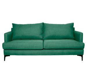 Sofá 2 cuerpos Aldara chenille verde