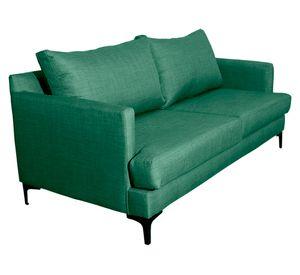 Sofá 2 cuerpos Aldara chenille verde