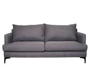 Sofá 2 cuerpos Aldara chenille gris
