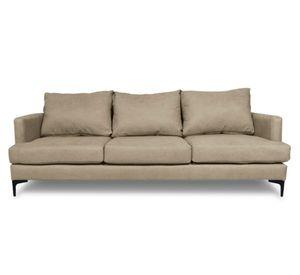 Sofá 3 cuerpos Aldara chenille beige