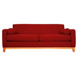 Sofá 2 cuerpos Meli chenille rojo
