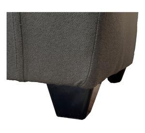 Juego de living 5 cuerpos Mateo chenille PP grafito