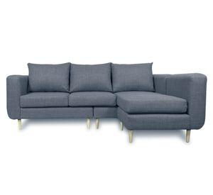 Seccional 3 cuerpos Bollen chenille gris
