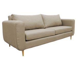 Sofá 2 cuerpos Bollen chenille beige