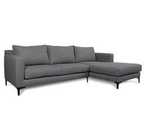 Seccional 3 cuerpos Kaile chenille gris