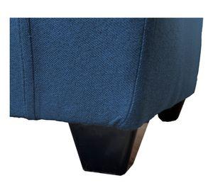 Juego de living 5 cuerpos Mateo chenille PP azul