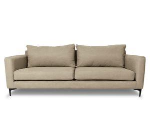 Sofá 3 cuerpos Alanna chenille beige