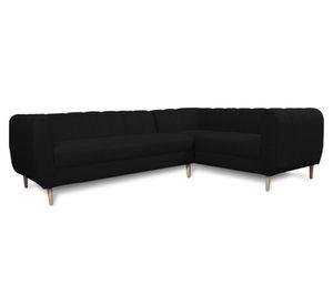 Seccional 3 cuerpos Lynette chenille negro