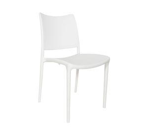 Pack 4 sillas plástico Todi blanco