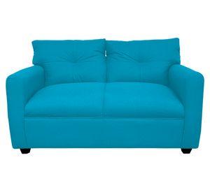 Sofá 2 cuerpos Mateo chenille PP turquesa