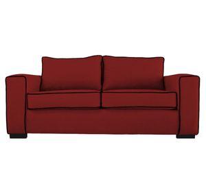 Sofá 3 cuerpos Gabro chenille rojo