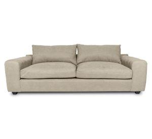 Sofá 2 cuerpos Briana chenille beige