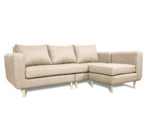 Seccional 3 cuerpos Bollen chenille beige