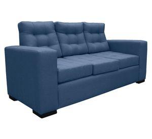 Sofá 3 cuerpos Antu chenille azul