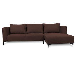Seccional 3 cuerpos Suria chenille café